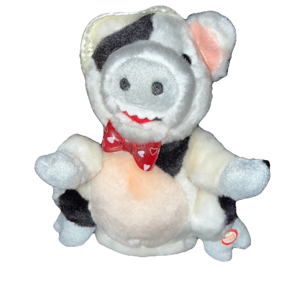 Gemmy‎ RARE Animated Small Dancing Animal Valentine Pig Hey Good Lookin Works